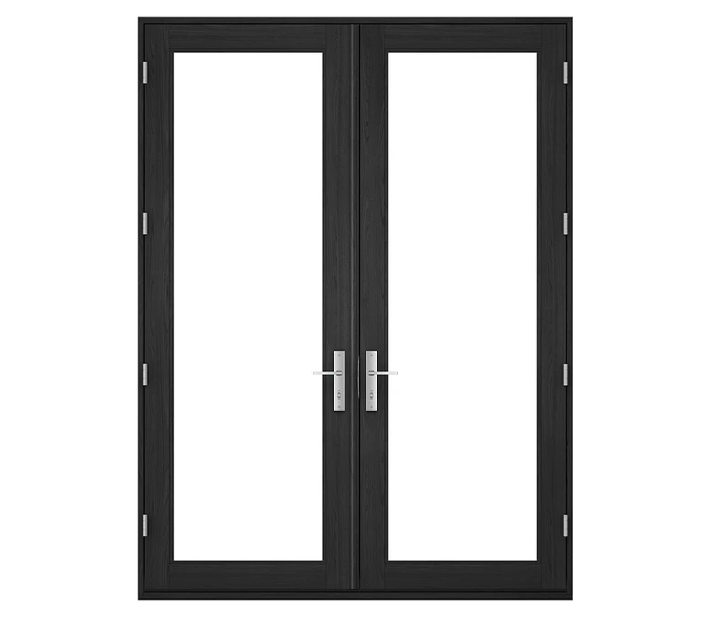 Pella Reserve Contemporary Wood Hinged Patio Door in Augusta